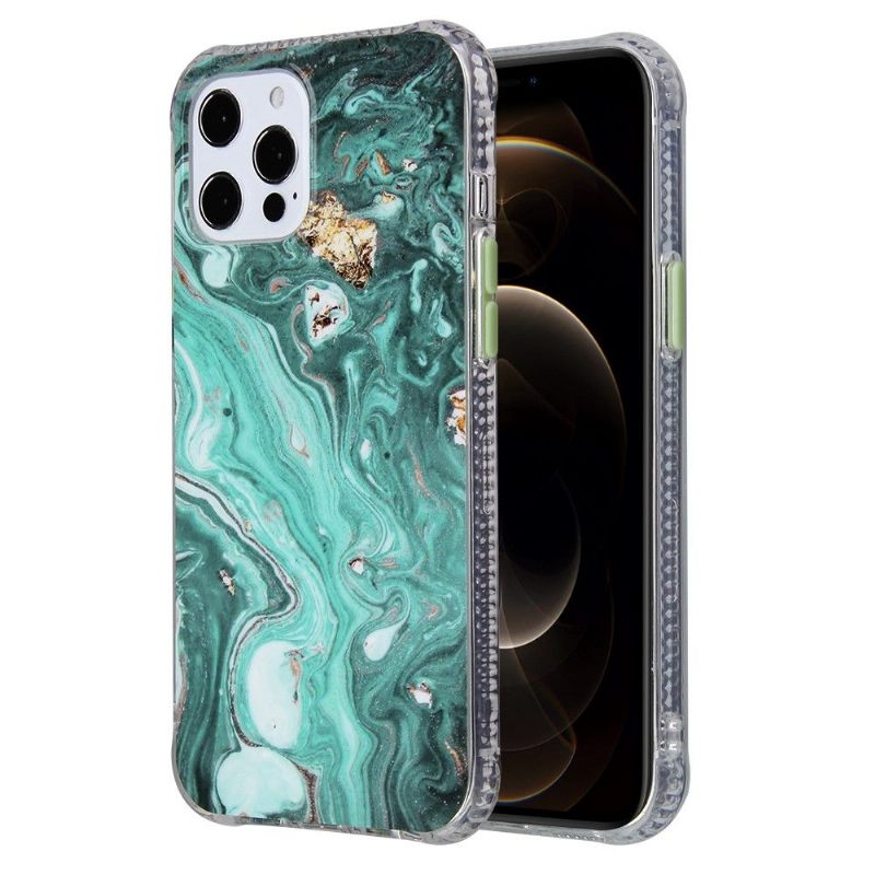 Hoesje voor iPhone 13 Pro Max Marmeren Knoppen Kleuren