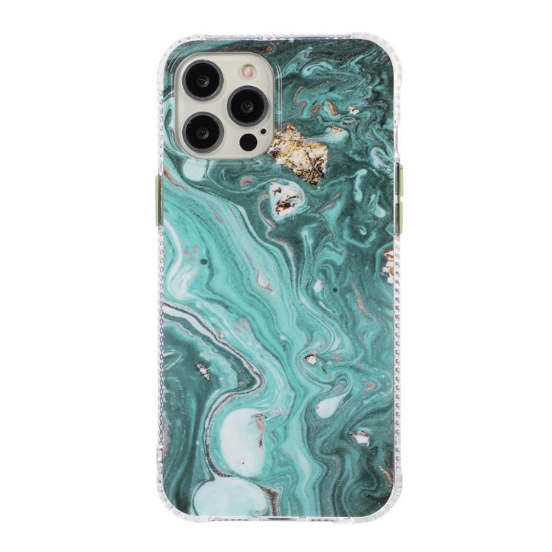 Hoesje voor iPhone 13 Pro Max Marmeren Knoppen Kleuren
