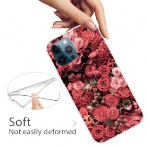 Hoesje voor iPhone 13 Pro Max Rode Bloem