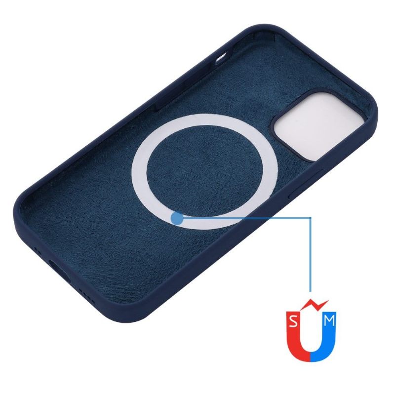 Hoesje voor iPhone 13 Pro Max Vloeibare Siliconen Met Magsafe