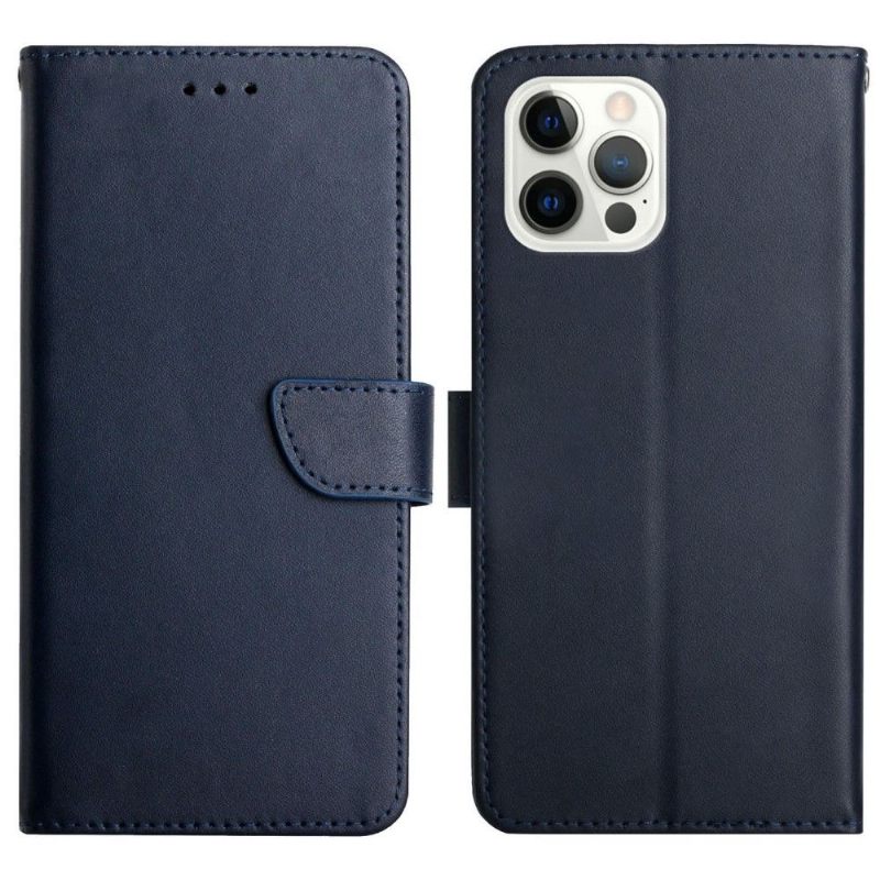 Leren Hoesje voor iPhone 13 Pro Max Bescherming Glad Leer
