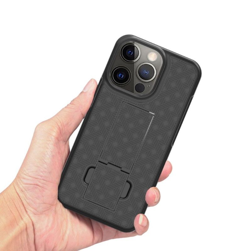 Telefoonhoesje voor iPhone 13 Pro Max Bescherming Integraal Met Riemclip