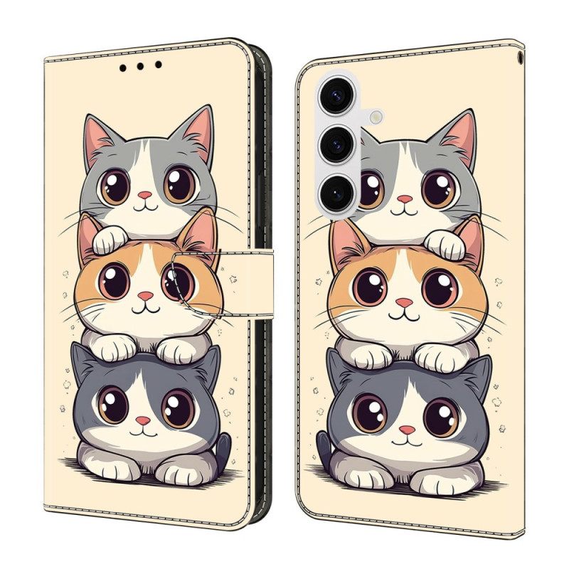 Bescherming Hoesje Samsung Galaxy S26 Plus Gestapelde Katten
