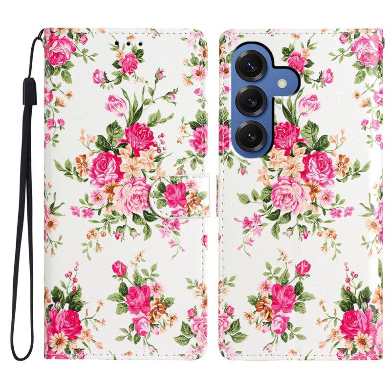 Bescherming Hoesje Samsung Galaxy S26 Plus Rode Bloemen