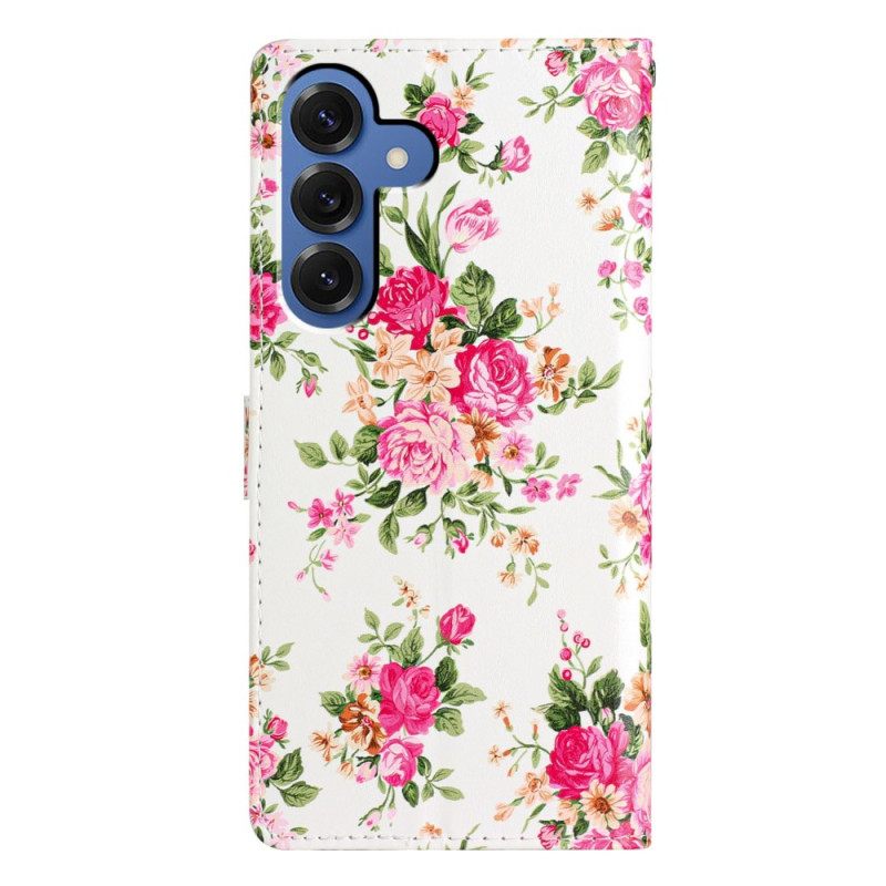 Bescherming Hoesje Samsung Galaxy S26 Plus Rode Bloemen