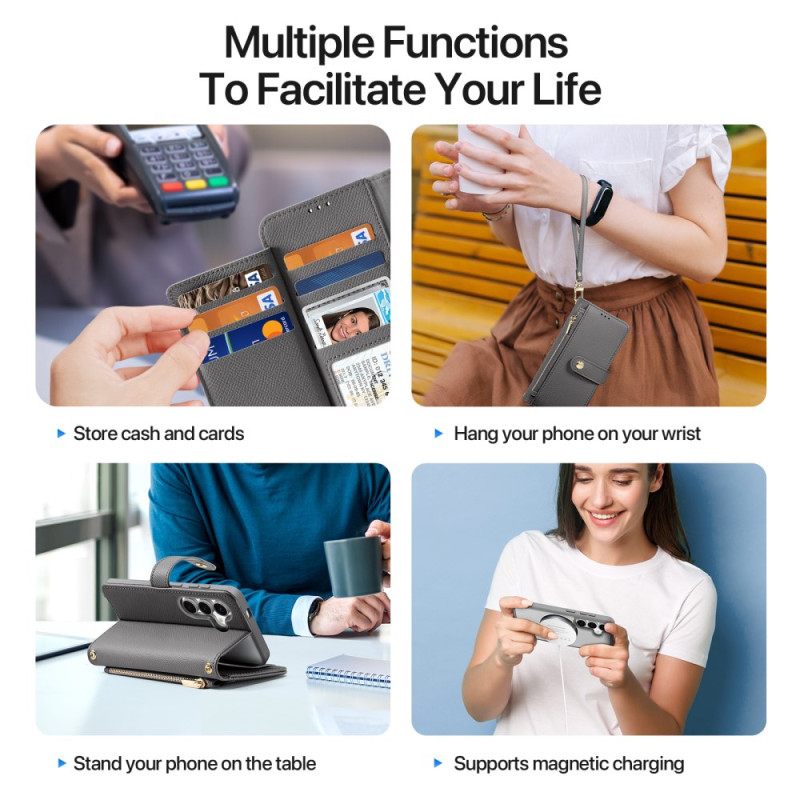 Flip Case Leren Samsung Galaxy S26 Plus Afneembare Hoes Lawa-serie Dux Ducis