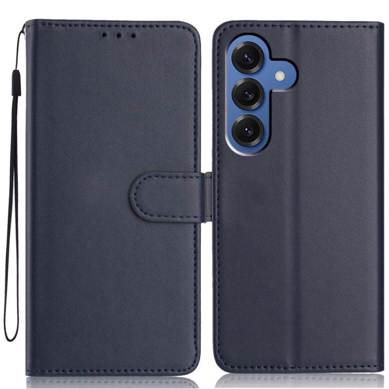 Flip Case Leren Samsung Galaxy S26 Plus Eenvoudige Serie