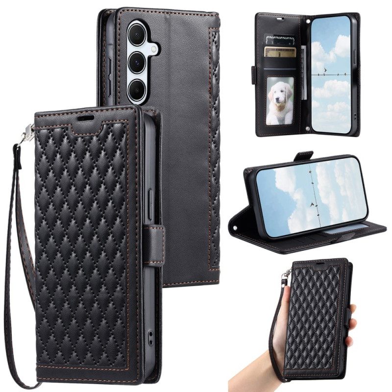 Flip Case Leren Samsung Galaxy S26 Plus Gewatteerd Vintage Design