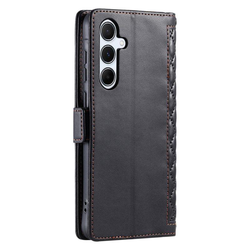 Flip Case Leren Samsung Galaxy S26 Plus Gewatteerd Vintage Design