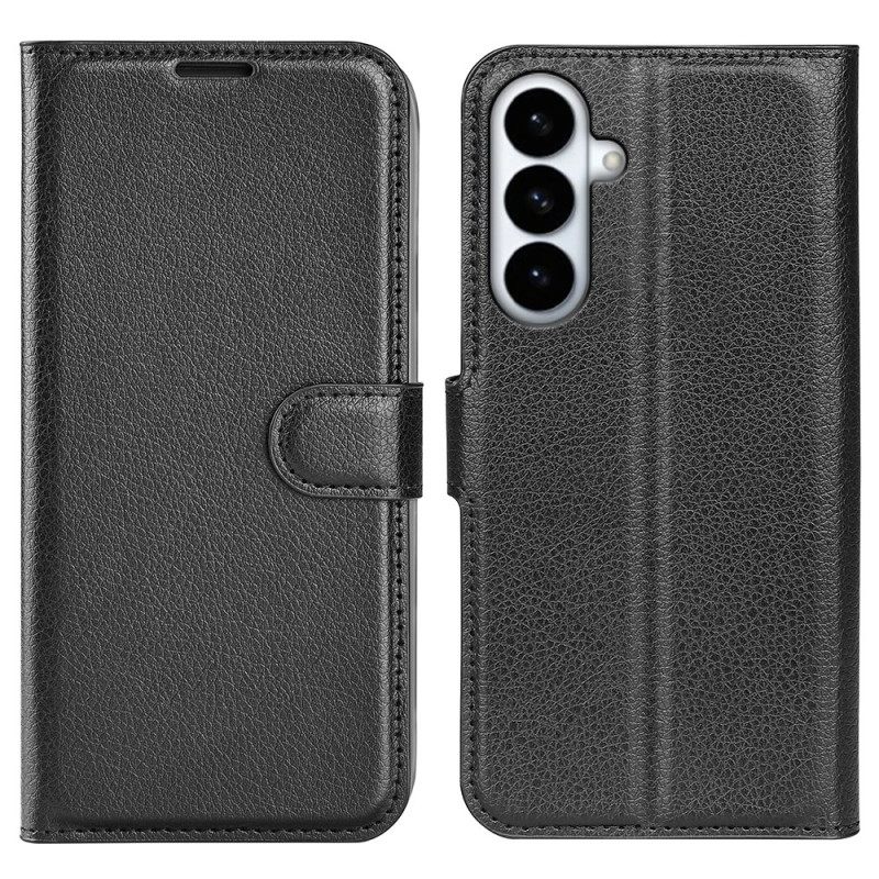 Flip Case Leren Samsung Galaxy S26 Plus Kunstleer In Lycheekleur