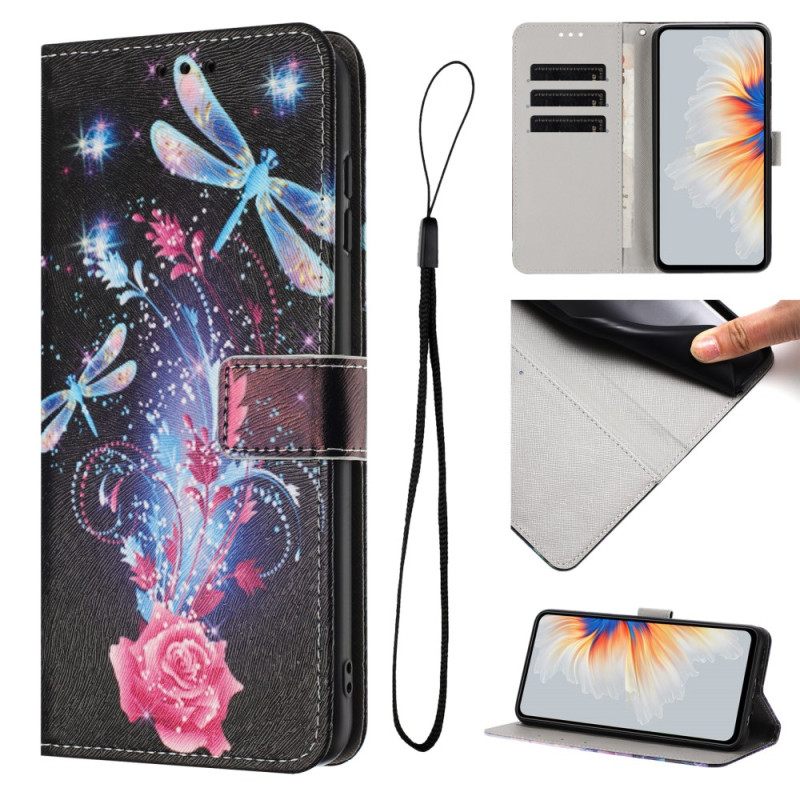 Flip Case Leren Samsung Galaxy S26 Plus Libellen