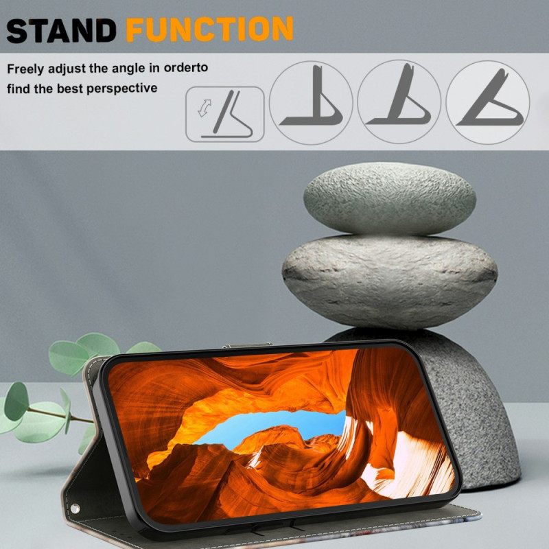 Flip Case Leren Samsung Galaxy S26 Plus Pentagram