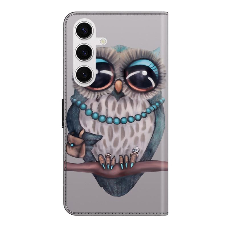 Flip Case Leren Samsung Galaxy S26 Plus Uilenketting