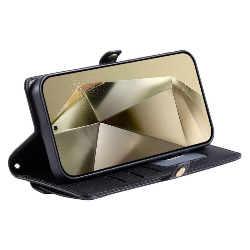 Flip Case Leren Samsung Galaxy S26 Plus Voorvak