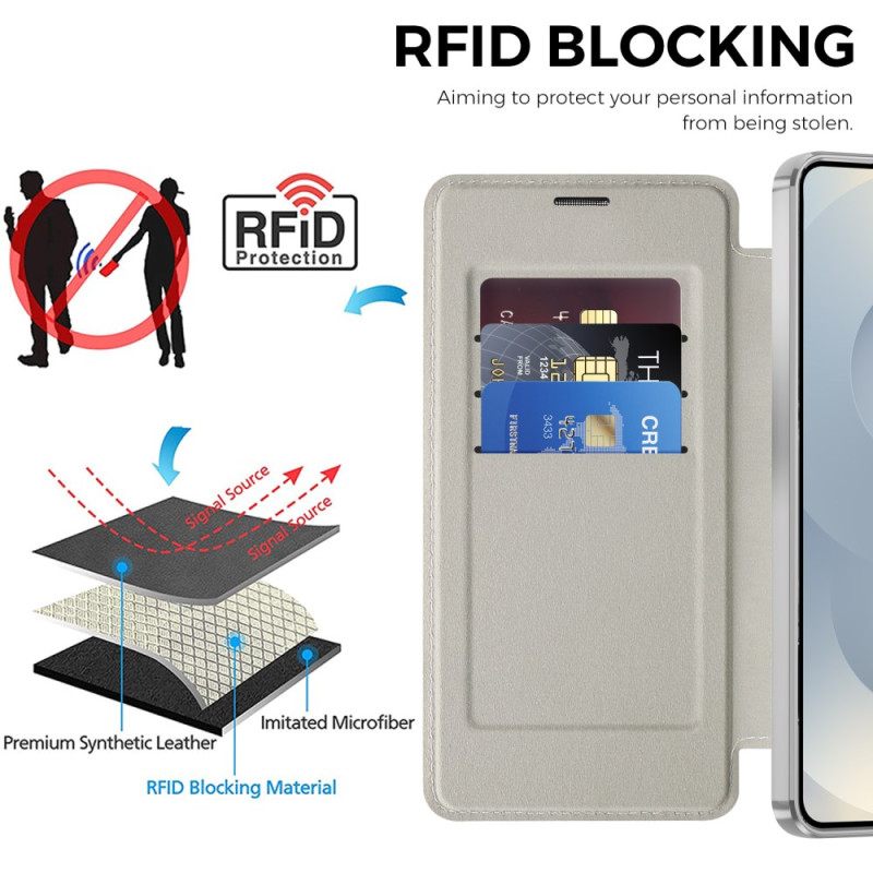 Folio-hoesje Samsung Galaxy S26 Plus Magnetisch Met Rfid-kaarthouder Bescherming Hoesje