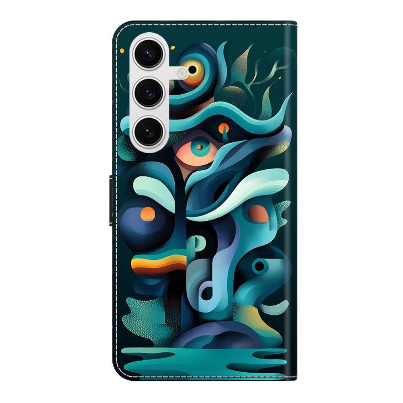 Folio-hoesje Samsung Galaxy S26 Plus Ombré Groene Graffiti