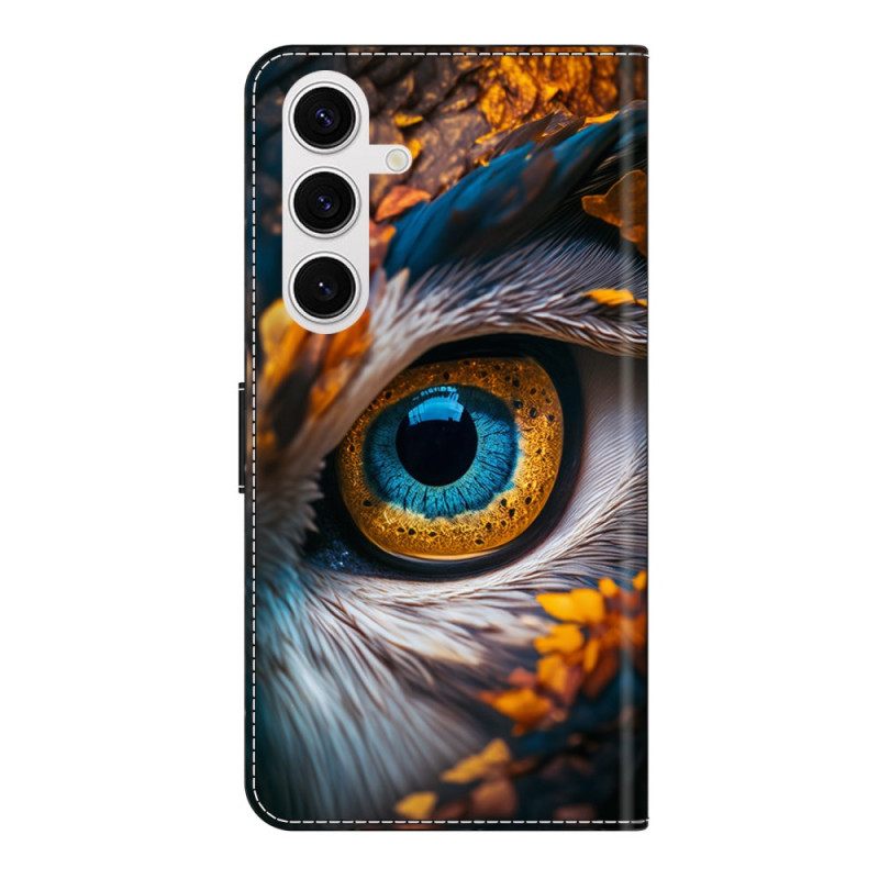 Folio-hoesje Samsung Galaxy S26 Plus Patroon Met Blauwe Ogen