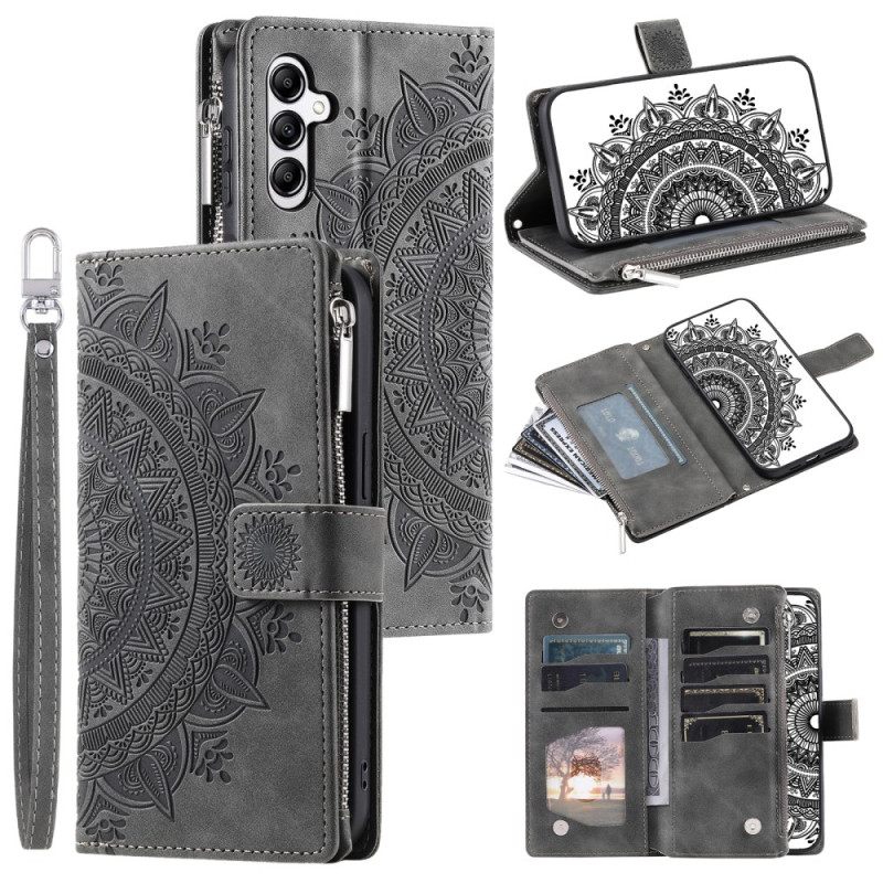 Folio-hoesje Samsung Galaxy S26 Plus Portemonnee Met Mandala Suède-effect