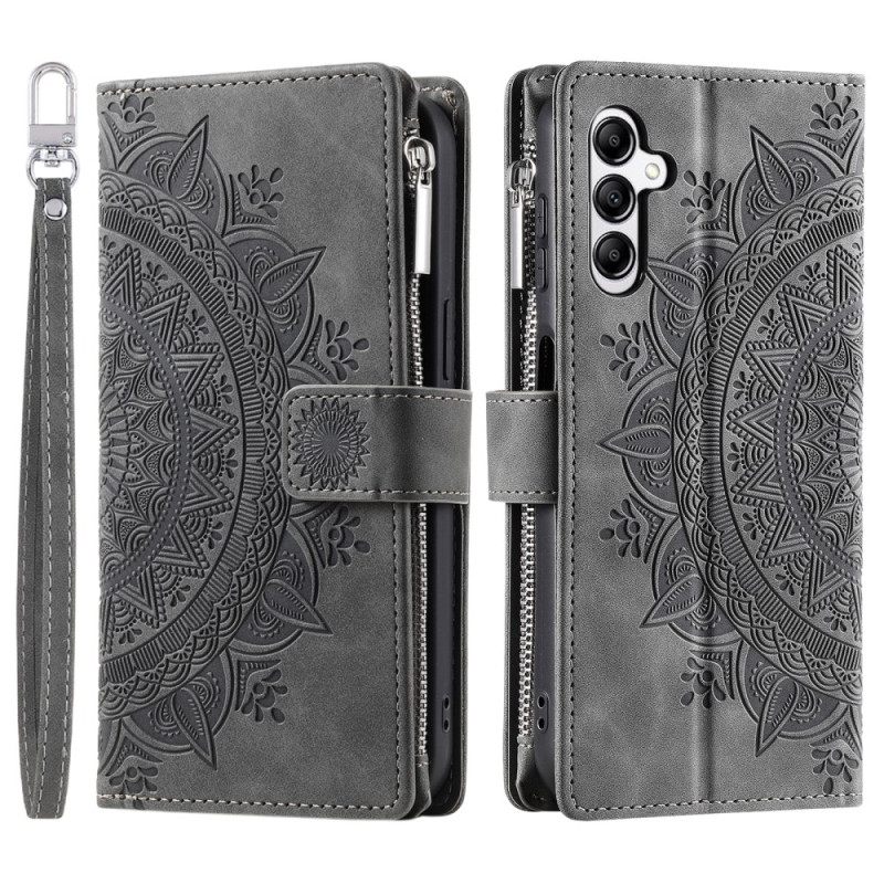 Folio-hoesje Samsung Galaxy S26 Plus Portemonnee Met Mandala Suède-effect