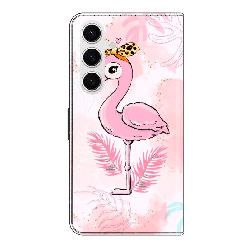 Folio-hoesje Samsung Galaxy S26 Plus Roze Vogelmotief
