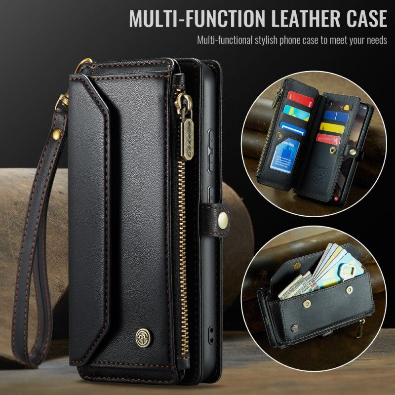 Folio-hoesje Samsung Galaxy S26 Plus Telefoonhoesje 10 Caseme-kaarten Houders