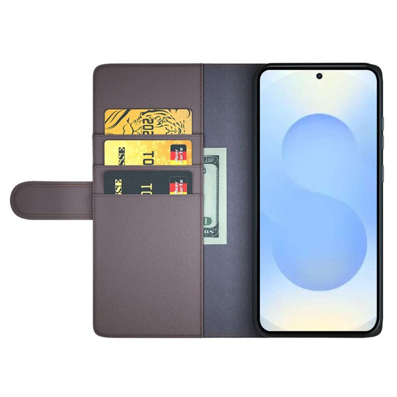 Folio-hoesje Samsung Galaxy S26 Plus Telefoonhoesje Echt Leer