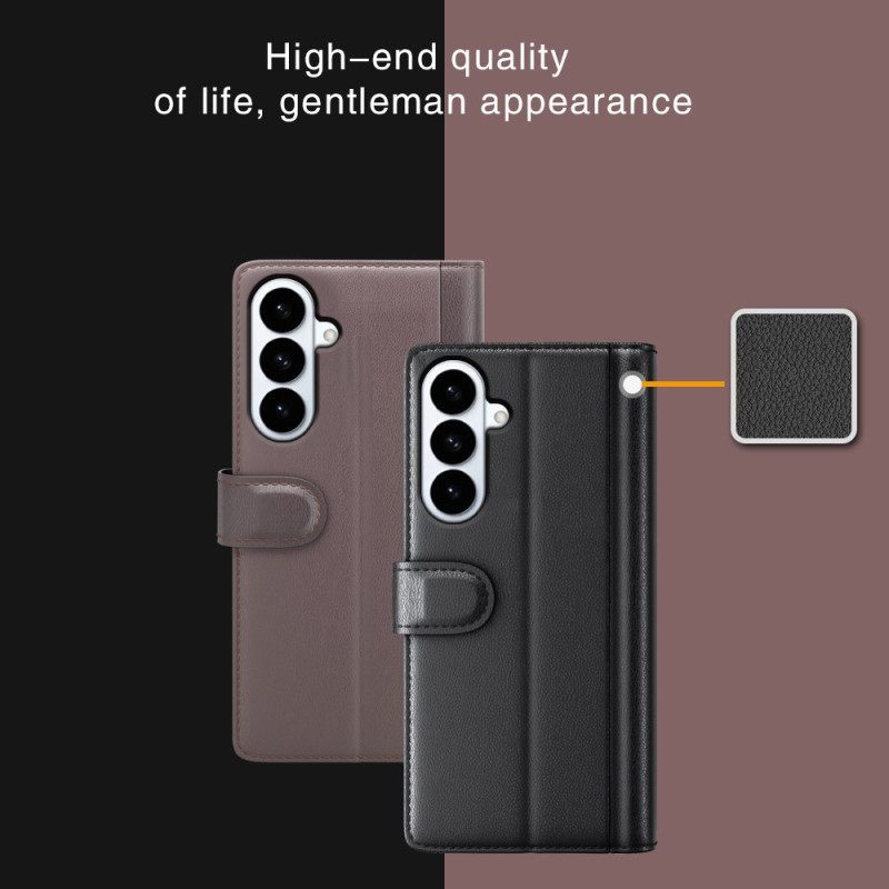 Folio-hoesje Samsung Galaxy S26 Plus Telefoonhoesje Echt Leer