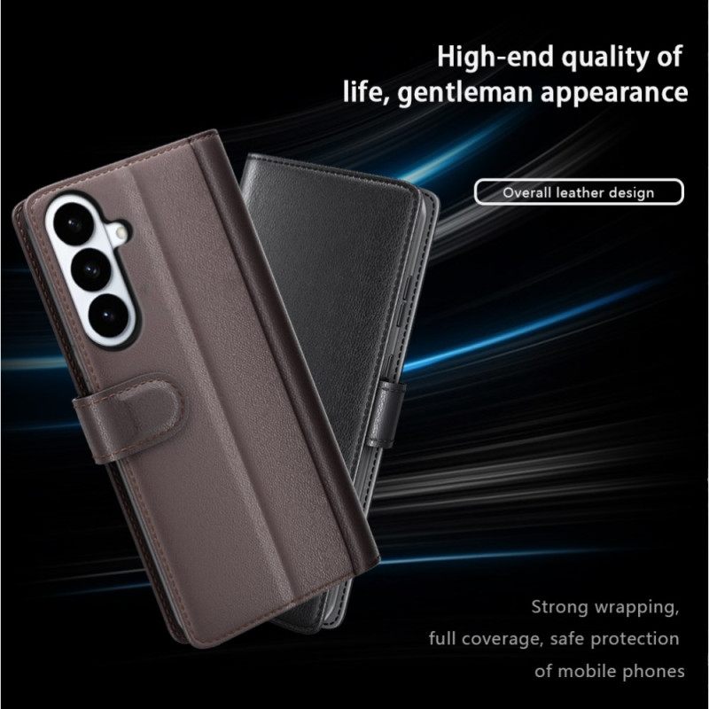 Folio-hoesje Samsung Galaxy S26 Plus Telefoonhoesje Echt Leer