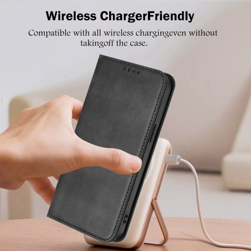 Folio-hoesje Voor Samsung Galaxy S26 Plus Retro Rfid-bescherming Met Textuur