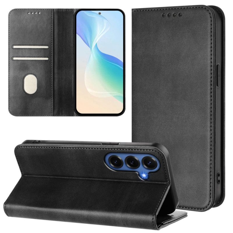 Folio-hoesje Voor Samsung Galaxy S26 Plus Retro Rfid-bescherming Met Textuur