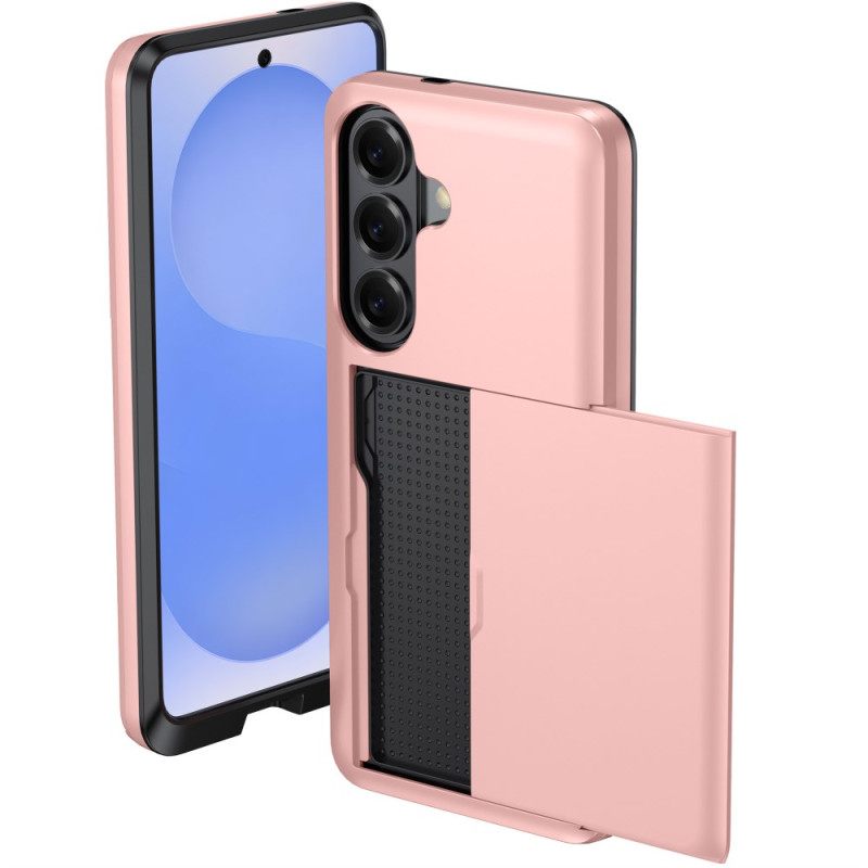 Hoesje Samsung Galaxy S26 Plus Kaarthouder Met Metallic Effect Bescherming Hoesje