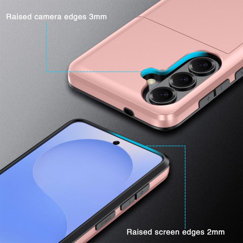 Hoesje Samsung Galaxy S26 Plus Kaarthouder Met Metallic Effect Bescherming Hoesje