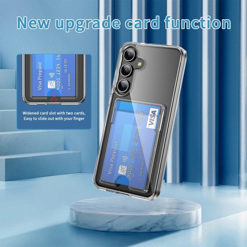 Hoesje Voor Samsung Galaxy S26 Plus Transparant Met Kaarthouder