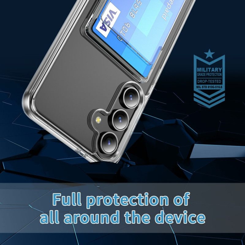 Hoesje Voor Samsung Galaxy S26 Plus Transparant Met Kaarthouder