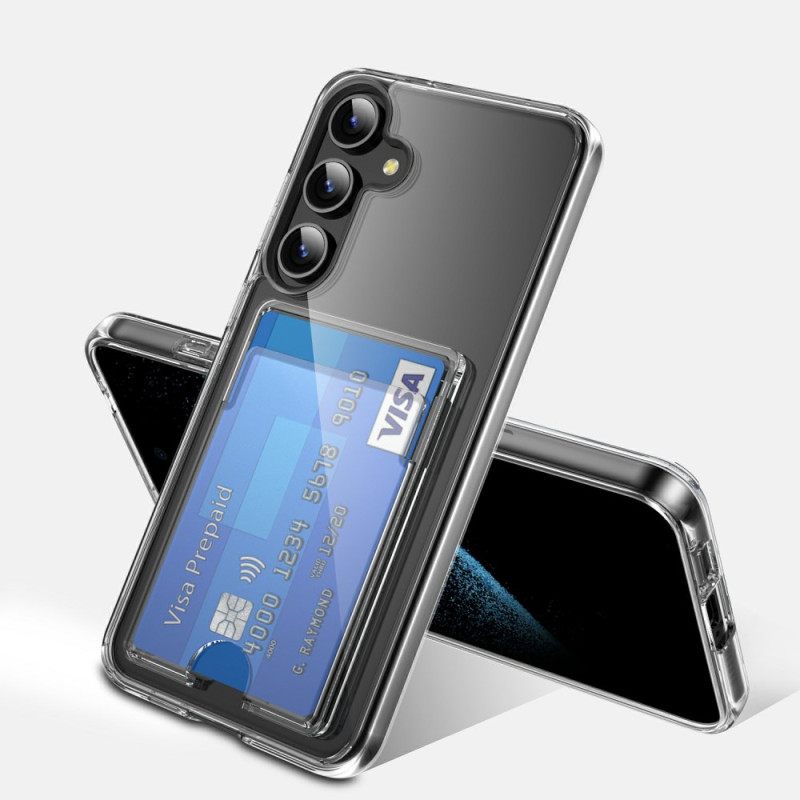 Hoesje Voor Samsung Galaxy S26 Plus Transparant Met Kaarthouder