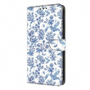 Leren Hoesje Samsung Galaxy S26 Plus Bloemenveld Bescherming Hoesje