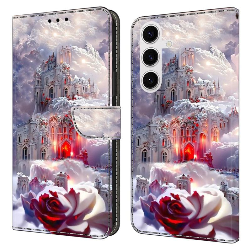 Leren Hoesje Samsung Galaxy S26 Plus Kasteel Bescherming Hoesje