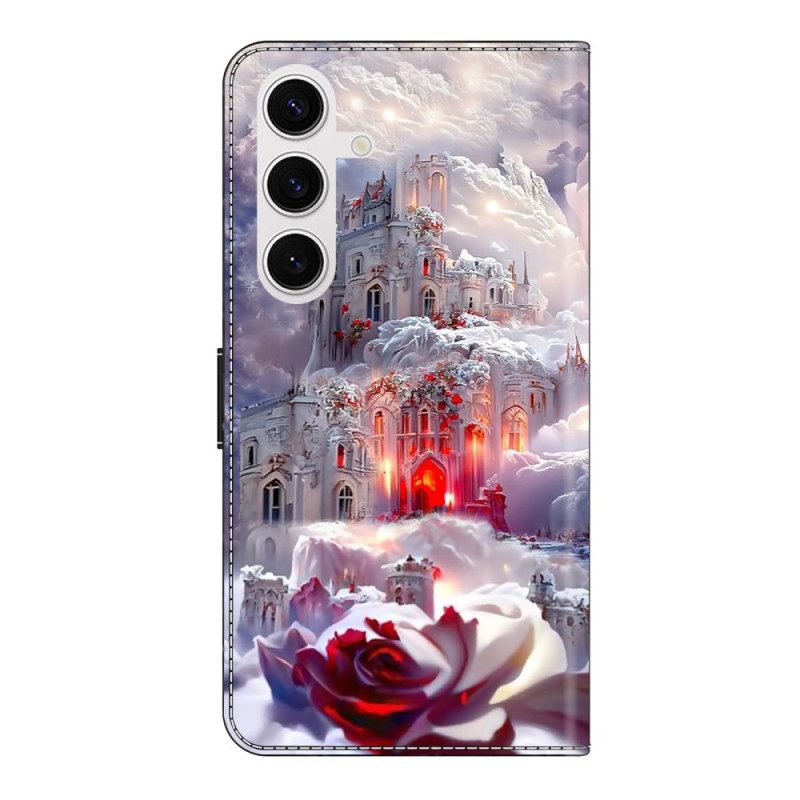Leren Hoesje Samsung Galaxy S26 Plus Kasteel Bescherming Hoesje