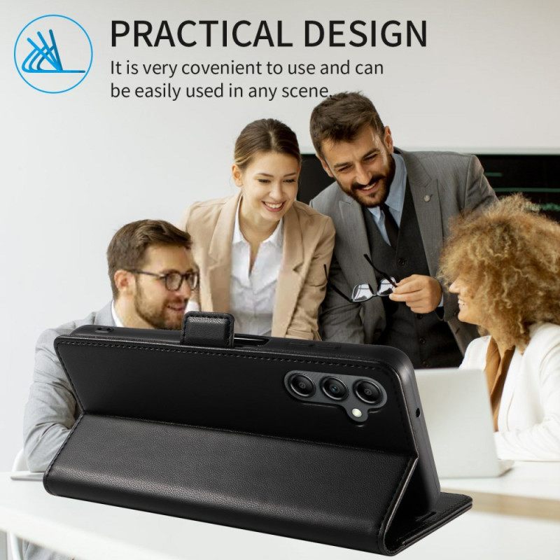 Leren Hoesje Samsung Galaxy S26 Plus Rfid-blokkering Bescherming Hoesje