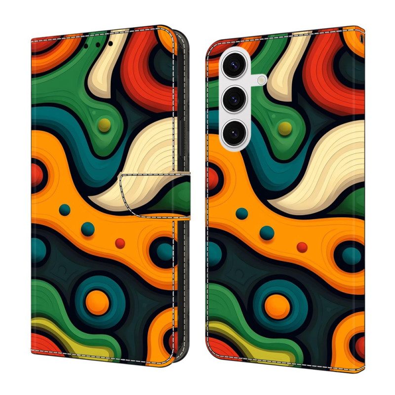 Leren Hoesje Voor Samsung Galaxy S26 Plus Geschilderd Motief