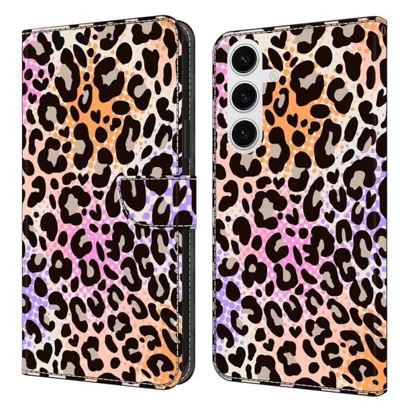 Leren Hoesje Voor Samsung Galaxy S26 Plus Gevlekte Luipaardprint