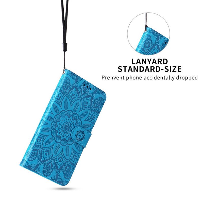 Leren Hoesje Voor Samsung Galaxy S26 Plus Mandala