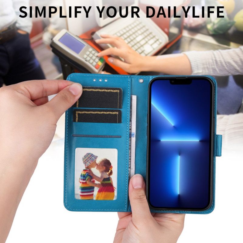 Leren Hoesje Voor Samsung Galaxy S26 Plus Mandala