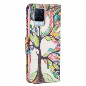 Folio-hoesje voor Realme 8 / 8 Pro Anti-fall Boomtekening