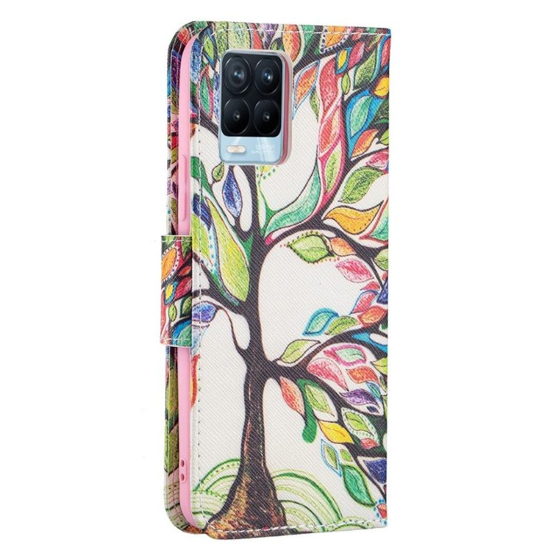 Folio-hoesje voor Realme 8 / 8 Pro Anti-fall Boomtekening