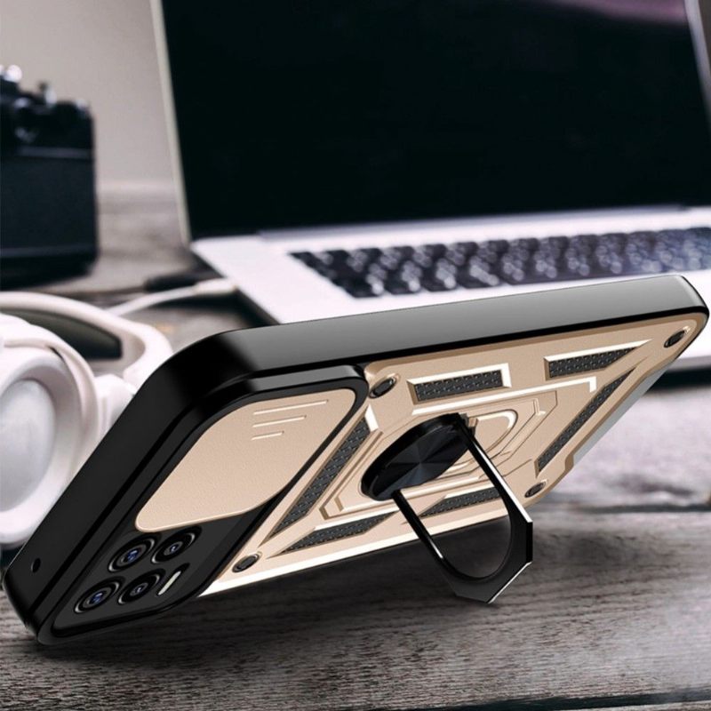 Hoesje voor Realme 8 / 8 Pro Camera Slide Ondersteuning Functie