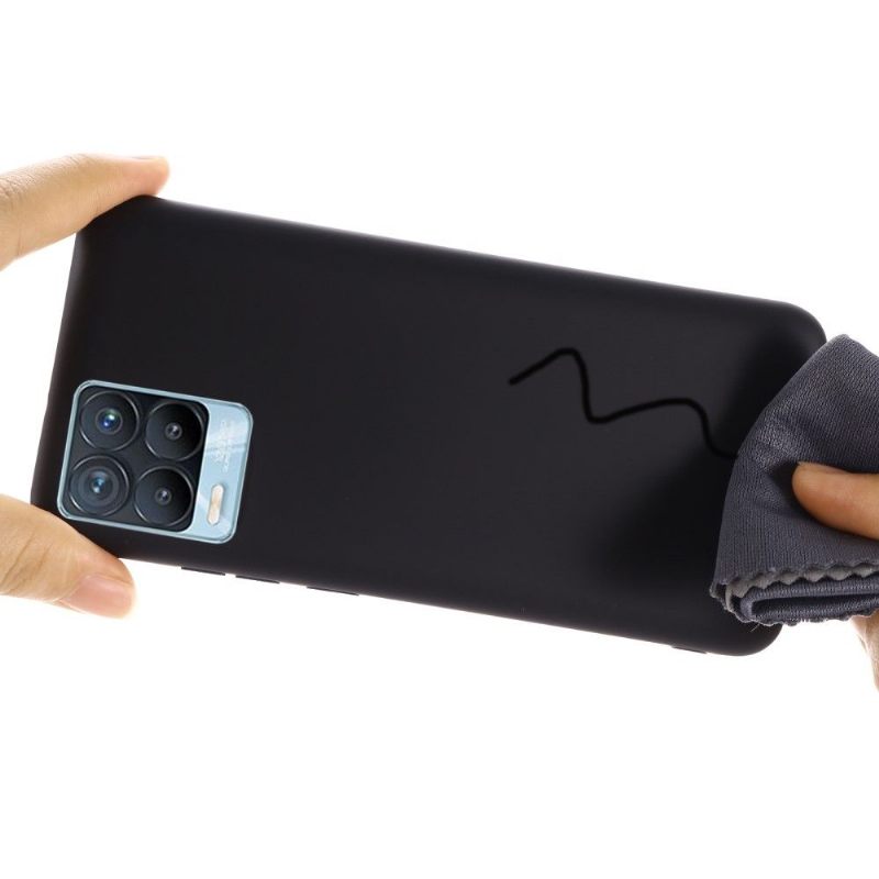Hoesje voor Realme 8 / 8 Pro Puro Vloeibare Siliconen