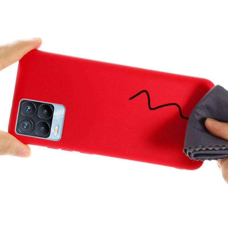 Hoesje voor Realme 8 / 8 Pro Puro Vloeibare Siliconen