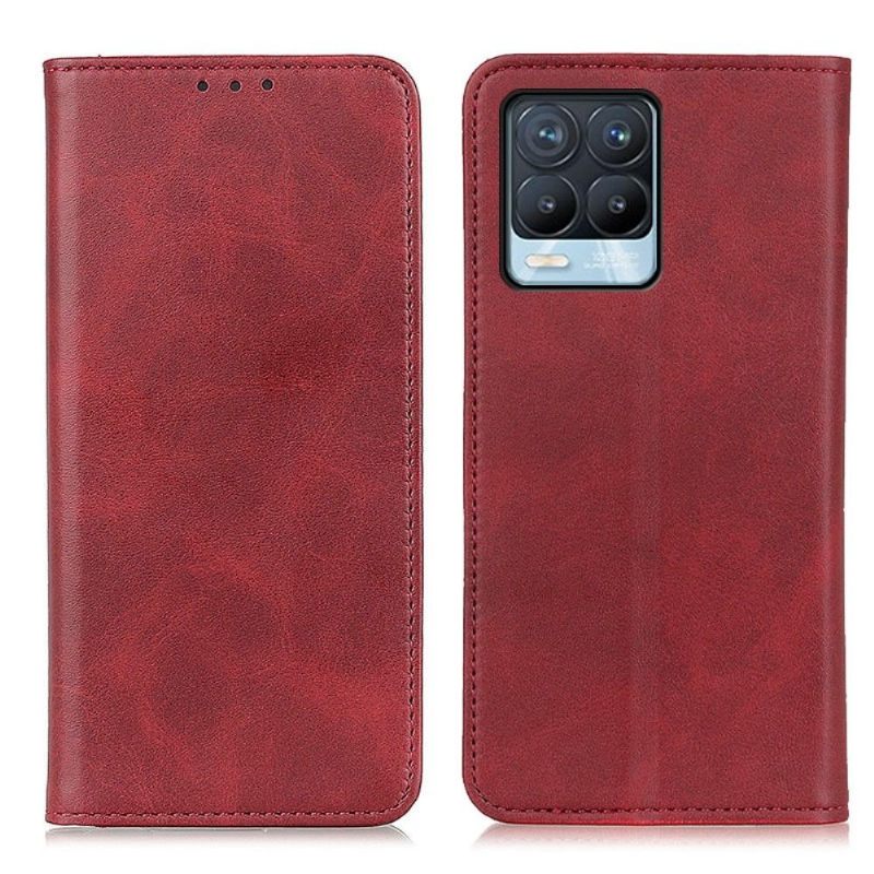 Leren Hoesje voor Realme 8 / 8 Pro Bescherming Folio-hoesje Simone Aged
