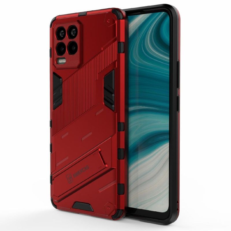 Telefoonhoesje voor Realme 8 / 8 Pro Bescherming Hybride Met Standaard